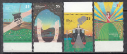 2014 Argentina Festivals Steam Trains  Complete Set Of 4 MNH - Nuevos