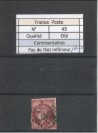 FRANCE - 1870 - N° 49 Oblitéré - 1870 Emission De Bordeaux