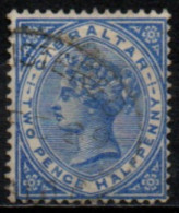 GIBRALTAR 1886-98 O BLEU - Gibraltar