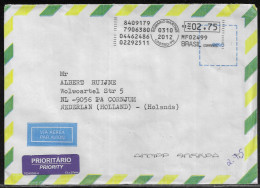 Brazil. Meter Cancellation On Airmail Letter, Sent From Castro On 17.10.2013 To Netherland - Lettres & Documents