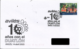 SPAIN. POSTMARK. 10 YEARS DUATLON. AVILES. 2023 - Sonstige & Ohne Zuordnung