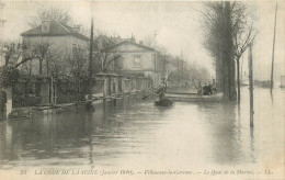 92* VILLENEUVE LA GARENNE Crue 1910 -  Quai De La Marine     RL32,0955 - Villeneuve La Garenne