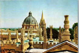 48800 - Großbritannien - Oxford , Skyline , Dome Of The Radcliffe Camera , St. Mary's Church , Merton College - N. Gel. - Oxford