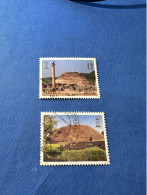 India 1997 Michel 1551-52 Kulturerbe INDEPEX 97 - Used Stamps