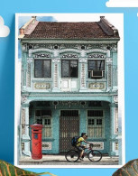 Malaysia Our Shophouse Postcard MINT F9 Bicycle Mailbox Mail Box Shop House - Malaysia