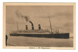 Antwerpen  Anvers   SS Belgenland  RED STAR LINE - Antwerpen