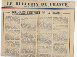 Ww2 - Propagande -bulletin De France 1941 - N° 62 - L'intérêt De La France- Vichy- Alcoolisme - Famille - Documents
