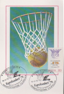 ITALIA 1979 : CARTOLINA MANIFESTAZIONE " EUROBASKET '79 ".non Viaggiata. - Basketball