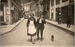 CP Carte Photo D'époque Photographie Vintage Mont Dore 63 Puy De Dôme Couple  - Couples
