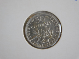 France 50 Centimes 1907 (524) Argent Silver - 50 Centimes