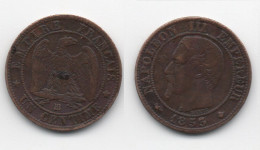 + FRANCE   + 1 CENTIME 1853 BB   + - 1792-1975 Convención Nacional