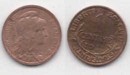 + FRANCE   + 1 CENTIME 1911 + - 1792-1975 National Convention