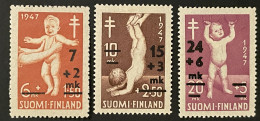 FINLAND  - MH* - 1948 - # 338/340 - Ongebruikt