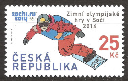 République Tchèque 2014 N° 729 ** Sport D'Hiver, Jeux Olympiques, Sotchi, Surf, Snowboard, Slopestyle, Pierre Vaultier - Ongebruikt