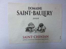 Domaine SAINT BAULERY - Saint Chinian - 2020 - AOP - Vino Rosso