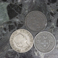 Suisse / Switzerland LOT (3) : (1) 5 Centimes 1888 & (2) 1 Centimes 1944 & 1945 - Mezclas - Monedas