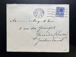 ENVELOPPE PAYS BAS NEDERLAND / GRAVENHAGE POUR GENEVE 1925 - Lettres & Documents