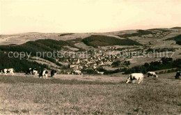 72632040 Geising Erzgebirge Panorama Viehweide Kuehe Geising Osterzgebirge - Geising