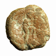 Roman Empire Seal Uniface Clay Terracotta Bulla AE14mm Apollo On Omphalos 03827 - L'Anarchie Militaire (235 à 284)