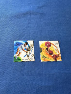 India 2000 Michel 1779 + 1781 Olympische Sommerspiele Sydney - Gebruikt