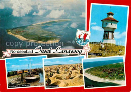 72631310 Langeoog Nordseebad Fliegeraufnahme Leuchtturm Strand  Langeoog - Langeoog