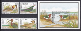 169 SIERRA LEONE 1990 - Y&T 1207/10 BF 127 - Oiseau - Neuf ** (MNH) Sans Charniere - Sierra Leone (1961-...)