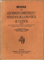 Memoria Sobre Los Hongos Comestibles Y Venenosos De La Provincia De Valencia - Eduardo Buscá Y Casanoves - Practical