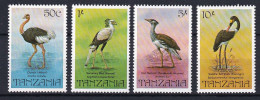 169 TANZANIE 1982 - Y&T 195/98 - Oiseau Echassier - Neuf ** (MNH) Sans Charniere - Tanzania (1964-...)