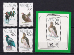 169 VENDA 1989 - Y&T 192/95 BF 5 - Oiseau - Neuf ** (MNH) Sans Charniere - Venda