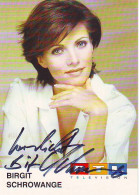 Birgit Schrowange (10X15 Cm) Original Dedicated Photo - Télévision & Internet