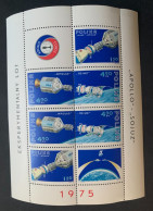 Poland 1975 Apollo-Soyuz S/s, Mint NH - Ongebruikt