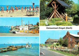 72629252 Zingst Ostseebad Strandgymnatik Hafen Fischerstrand Glockenstuhl Strand - Zingst