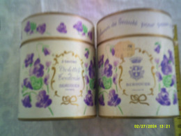 2 Coffret Vintage Parfum - Berdoues - Violettes De Toulouse - 80ml + 1 Boite Avec 1 Savon - Miniaturen Flesjes Dame (met Doos)