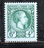 MONACO 1948 PRINCE CHARLES STAMP DAY III 6f + 4f MLH - Oblitérés