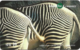 Switzerland: Prepaid GlobalOne - Animal World 2. Zebras - Schweiz