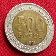 Chile 500 Pesos 2001 KM# 235 Lt 258 *VT Chili - Cile