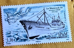 Saint Pierre Et Miquelon 2014  - YT N°1099 -  Le Shamrock III - Neuf** - Unused Stamps