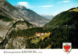 72626672 Zams Klosterpension Kronburg Wallfahrtsort Alpen Fliegeraufnahme Zams O - Autres & Non Classés