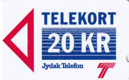 DENMARK(GPT) - Jydsk Telefon First Issue 20 Kr., CN : 1JYDB, Tirage 12000, Mint - Danemark