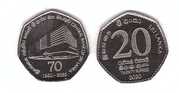 Sri Lanka - 20 Rupees 2020 UNC 70 Years Central Bank Of Sri Lanka Comm. - Sri Lanka