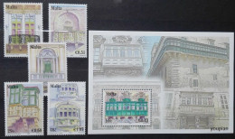 Malta 2007, Balconies, MNH S/S And Stamps Set - Malte