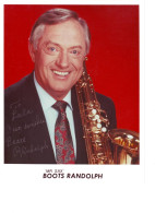 Boots Randolph (20x25 Cm)  Original Dedicated Photo - Cantanti E Musicisti