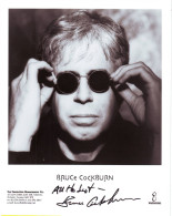 Bruce Cockburn (20X25 Cm)  Original Dedicated Photo - Chanteurs & Musiciens