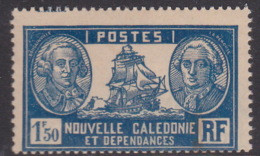 New Caledonia SG 168 1928 Definitives 1 F 50c Light Blue And Blue MNH - Unused Stamps