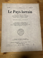 Le Pays Lorrain 1936 10 Jules Bastien Lepage (natif De DAIMVILLERS) - Lorraine - Vosges