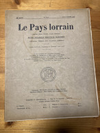 Le Pays Lorrain 1937 8-10 Francois-Jean-Baptiste Noel - Lorraine - Vosges