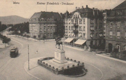 AK Metz - Kaiser Friedrich-Denkmal - Feldpost Festungs Fernsprech Abtl. Metz. - 1917 (67727) - Lothringen