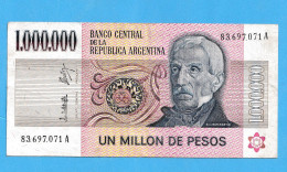 1982 BANKNOTE BILLETE DE ARGENTINA DE 100000 PESOS GRAL SAN MARTIN (BANKNOTE) VF RARE - Other - America