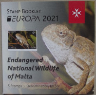 Malta   MH    Europa Cept   Gefährdete Nationale Tierwelt   2021    ** - 2021