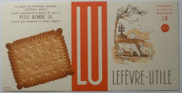 BISCUIT PETIT BEURRE LU / LEFEVRE UTILE - Laiterie De L'Hermitage Founit Beurre LU - Paturage Vache - Buvard - Lebensmittel